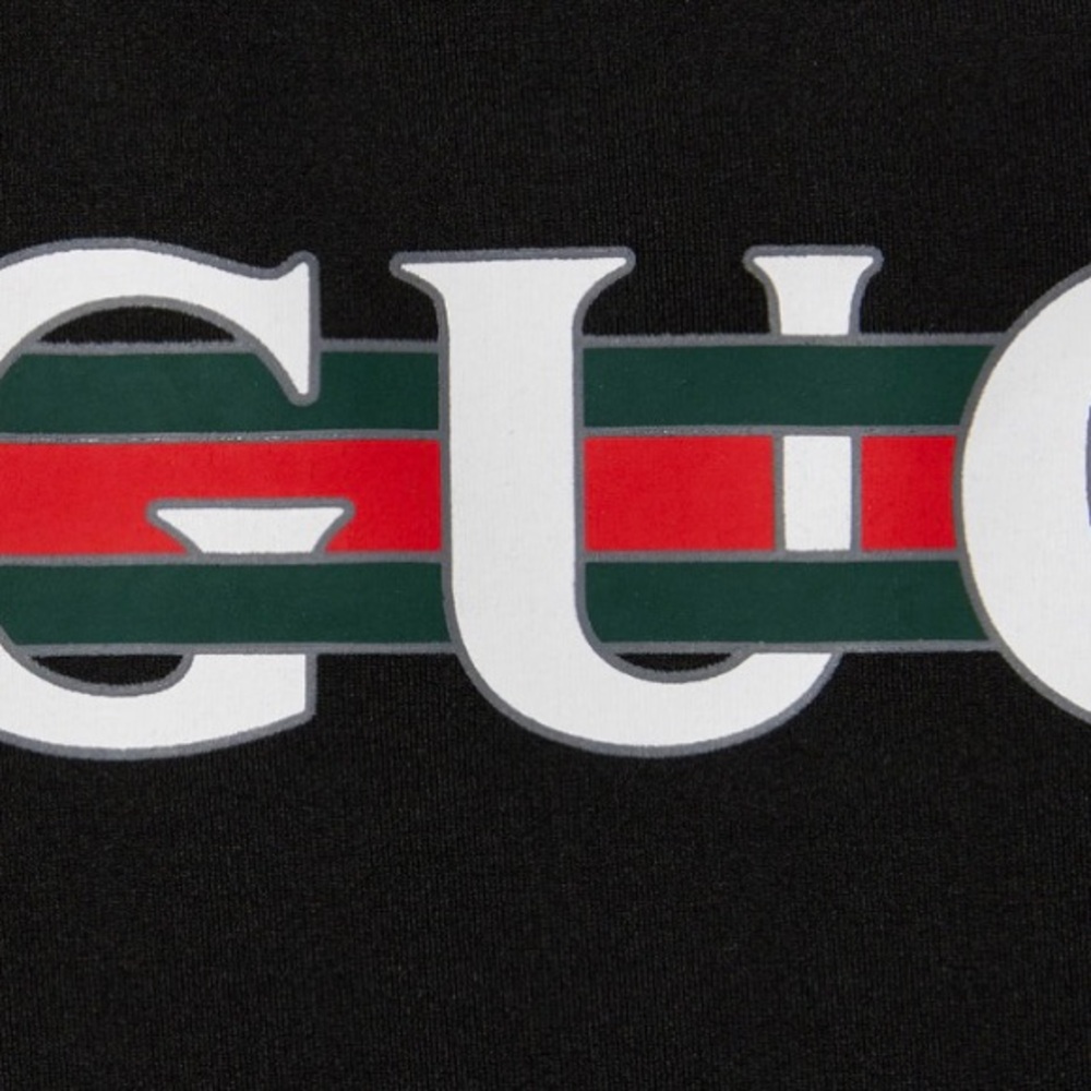 GUCCI logo printed halter neck swimsuit bodysuit - Picture 6 of 7